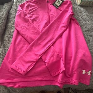 Under Armour Pink 1/4 zip